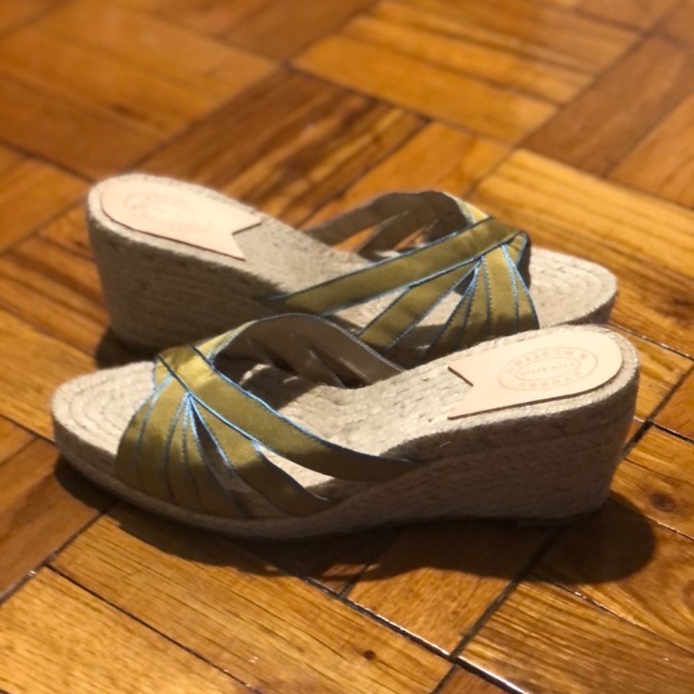 NWT Stubbs & Wootton Kelly Espadrilles Wedges